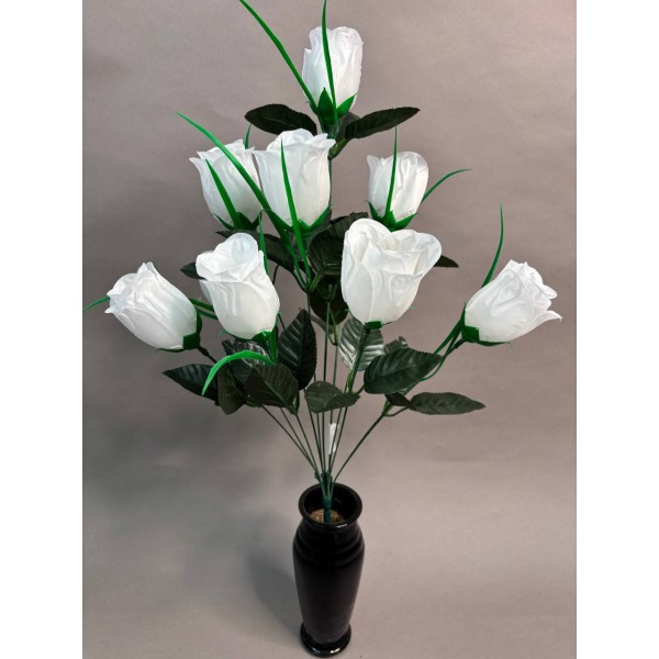 Букет ритуальный роза бутон атлас С58/1