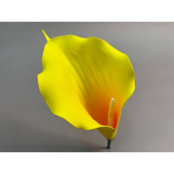 Калла латексная рифленая большая ритуальная 3 (с комплектом для сборки)