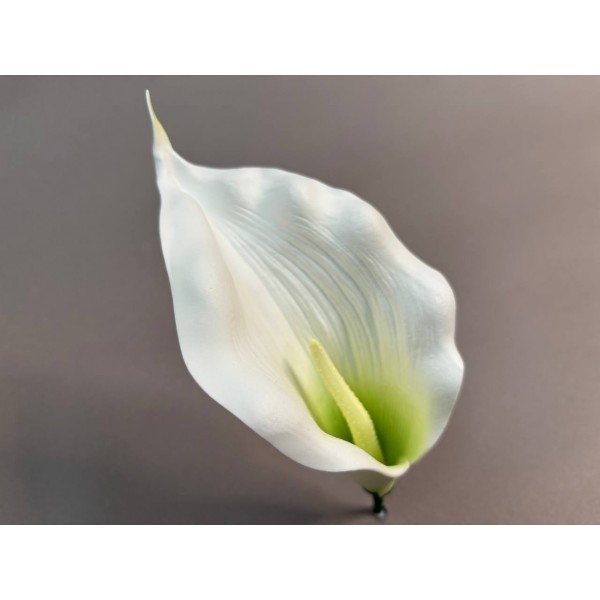 Калла латексная рифленая средняя ритуальная 4 (с комплектом для сборки)