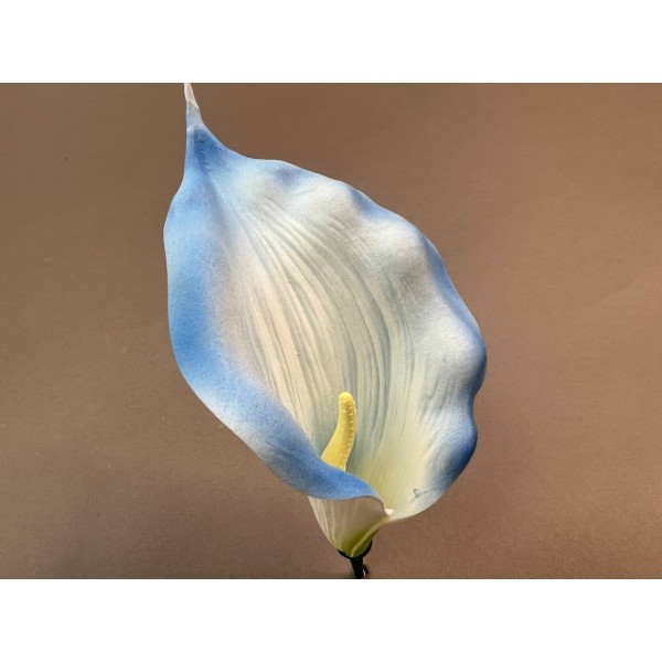 Калла латексная рифленая средняя ритуальная 4 (с комплектом для сборки)