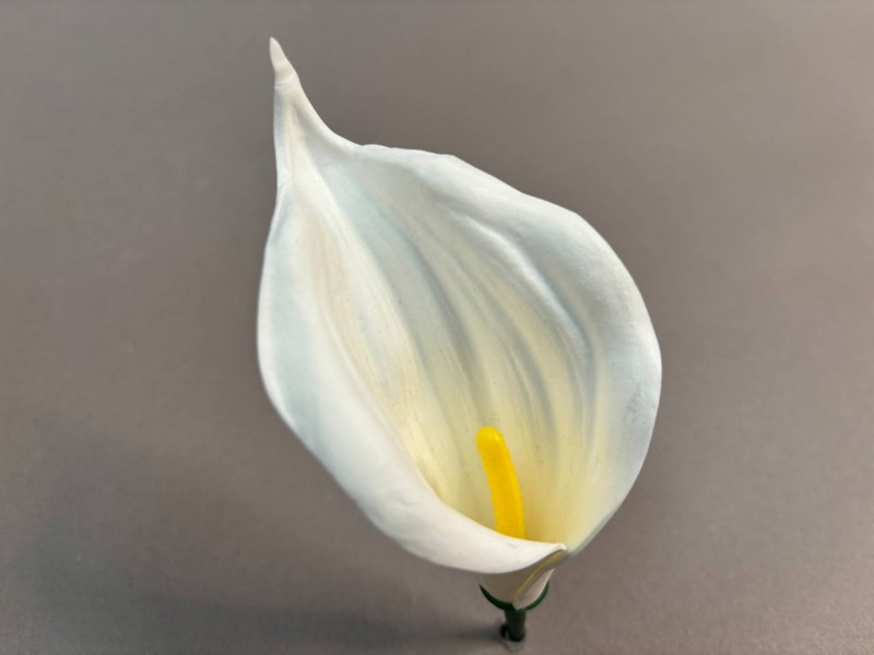 Калла латексная рифленая малая ритуальная 5 (с комплектом для сборки)