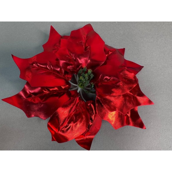 Головка пуансетии блестящая красная 334П/3