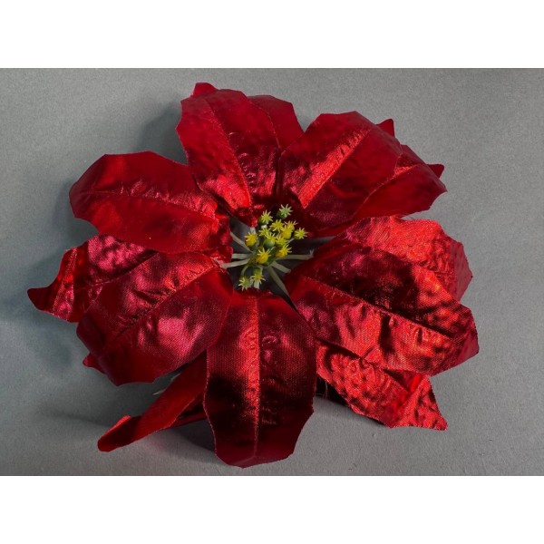 Головка пуансетии блестящая красная 334П/4