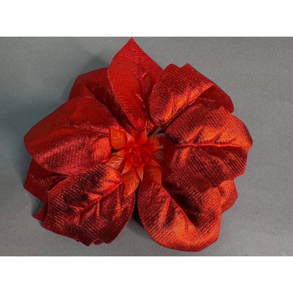 Головка пуансетии блестящая красная 334П/1